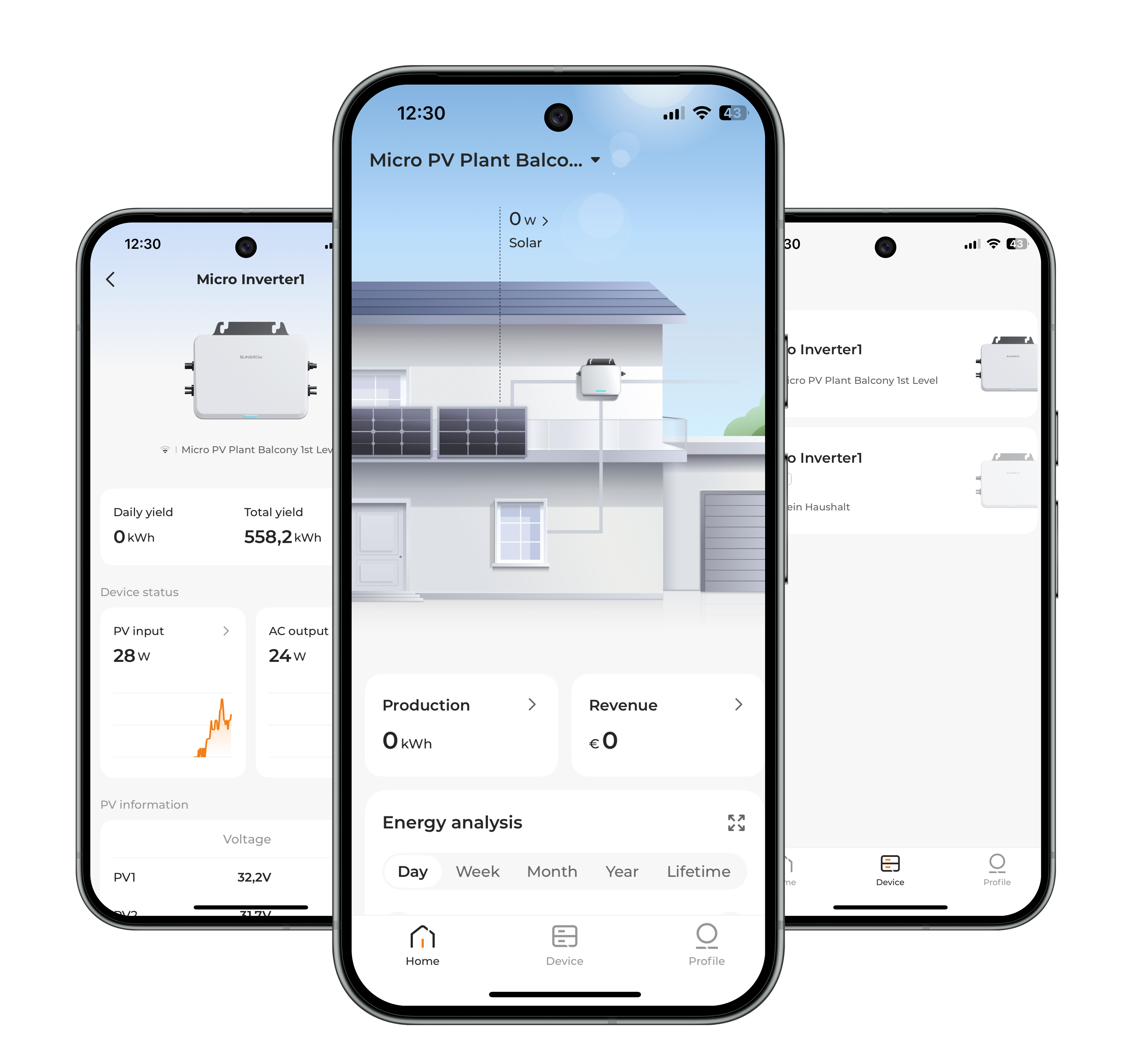 Microinverter Energy App preview